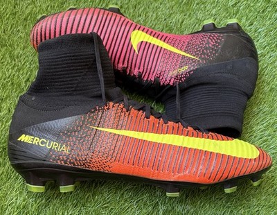 Nike Mercurial Superfly V Elite FG Fußballschuhe Größe UK 11 sehr selten rot multi