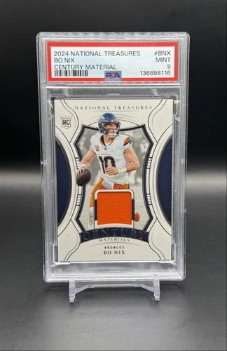 2024 Panini National Treasures - Century Materials Bo Nix, Bo Nix #CM-BNX /99...