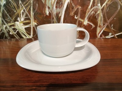 ROSENTHAL Studio-Linie SUOMI Weiß - Kaffeetasse mit Untertasse TOP!