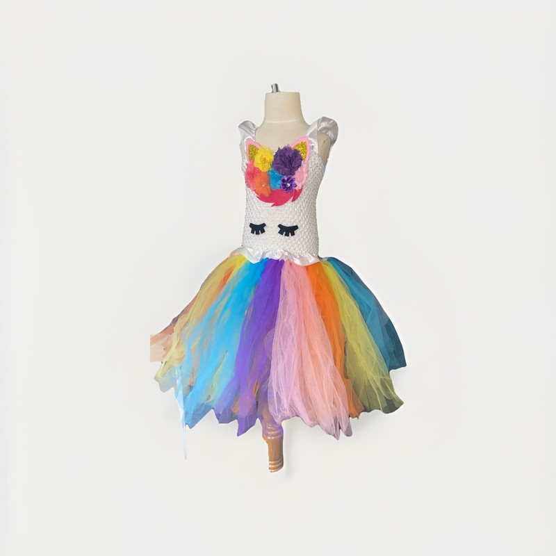 Girls Unicorn Dress Size7-8