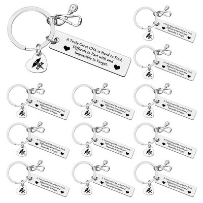 12 PCS Certified Nursing Assistant Gift CNA Graduation Gifts Nurse Keychain f...