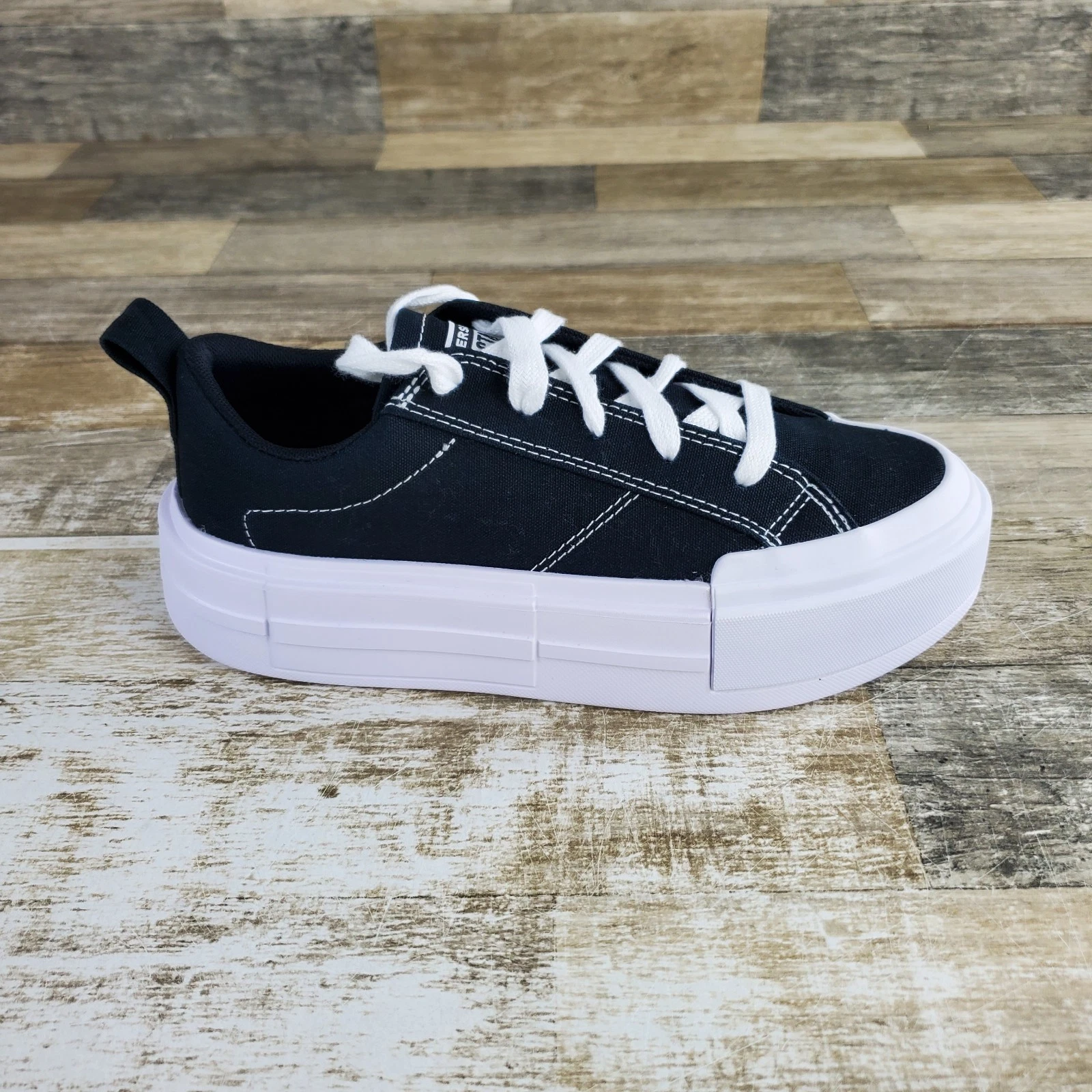 Converse Chuck Taylor All Star Kids Shoes Sz 6 Black White Platform Sneakers