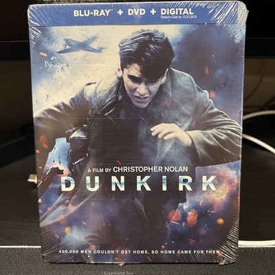 Dunkirk (Limited Steelbook) [Blu-Ray + DVD + Digital] BRAND NEW!