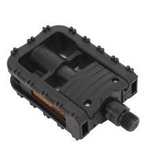 (Black)Vintage Folding Mountain Bike Pedals Nylon Non-Slip Bicycle Foot HE