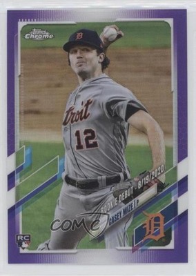2021 Topps Chrome Update Target Rookie Debut Purple Refractor Casey Mize 0v2r