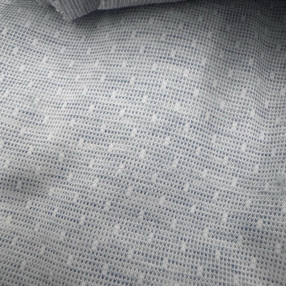 Cotton Knit Blue And Grey Fabric Bundle 2 Pieces For Sewing - Image 4 of 4