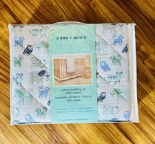 aden  anais Essentials 3-Piece Crib Bedding Set, Animals