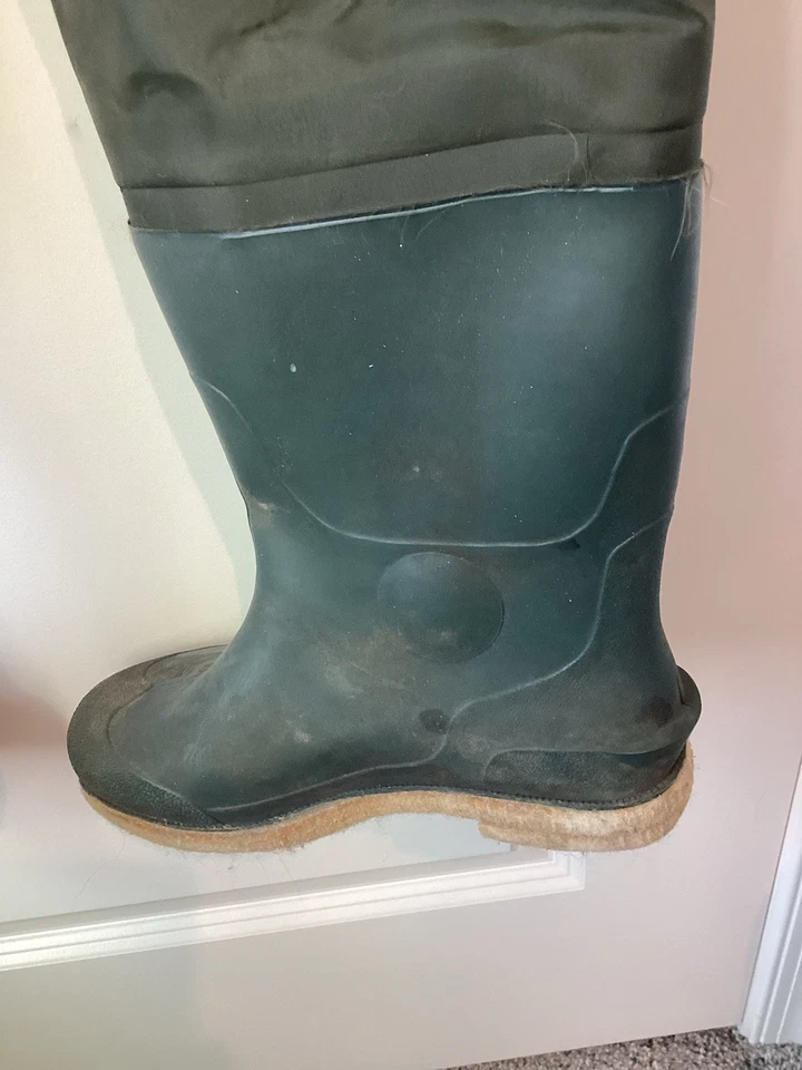 Chest Waders Hunting Fishing Green Men's Size 8 - Image 3 of 4