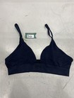 Syrn Womens Triangle Bralette Size Medium Black Seamless — photo 1