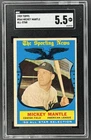 1959 Topps Mickey Mantle All-Star AS #564 SGC 5.5