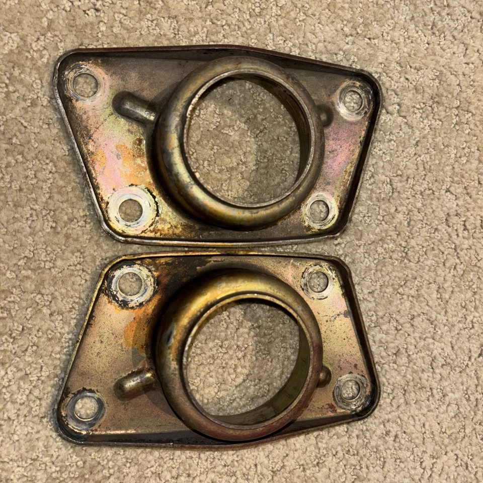 2 BONITO USADO ORIGINAL PORSCHE 911 912 912E 930 PLACA DE RESORTE TRASERO CUBIERTA DE COJINETE Foto 2 de 4