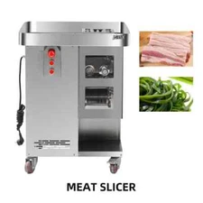 Meat Chopper Commercial Full-automatic Meat Slicing and Shredding Machine 2200W