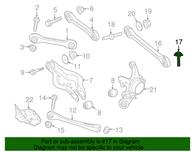 BMW 33306793891 Genuine OEM Factory Original Link Arm Bolt for