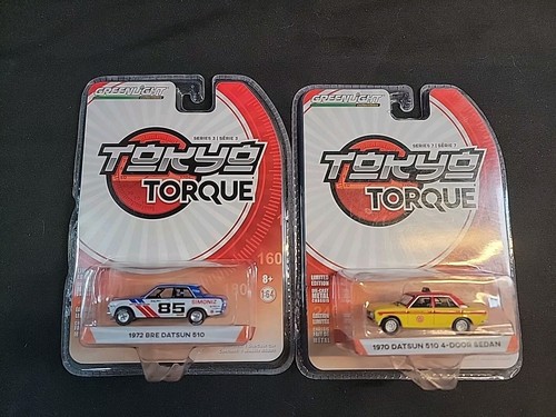 Greenlight Tokyo Torque 1972 Bre Datsun 510, 1970 Datsun 510 4-DR Sedan (ALOT 2)