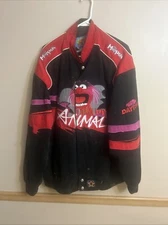 VTG The Muppets Animal Jeff Hamilton Racing Jacket 2XL Daytona READ DESCRIPTION