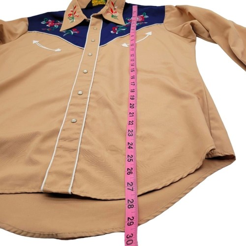 Vintage RARE EUC 70's Bar M Rancher Western Shirt Sm-Med (?) No Size Tag - Picture 5 of 10