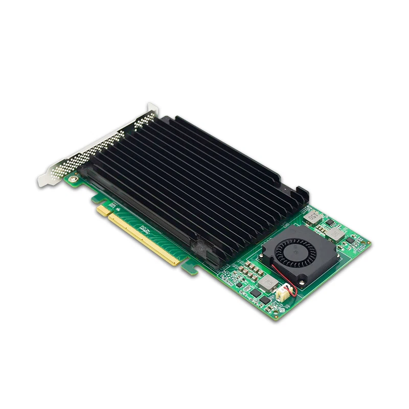 PCIe 3.0 x16 a 4 xM.2 SSD NVMe SwitchAdattatore Scheda Switch con dissipatore - Immagine 2 di 4