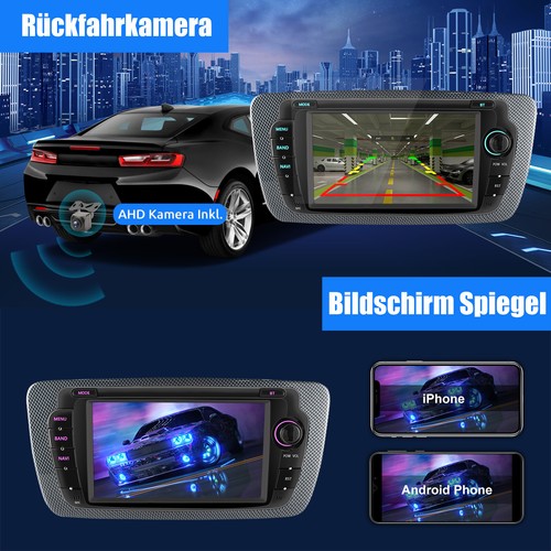 Für Seat Ibiza IV 6J 2009-2013 Android14 Carplay Autoradio GPS BT FM RDS DAB+Kam - Bild 11 von 14