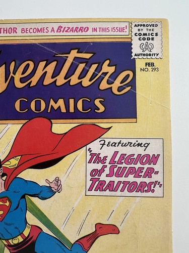 Adventure Comics #293 sehr guter/sehr guter Zustand 1. app Super Pets, Zod & Kandor 1962 DC Comics KEY - Bild 3 von 12