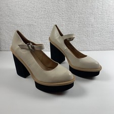 Free People Maggie Platform Leather Mary Jane Pumps Size 11 /41 New NWOB 7266