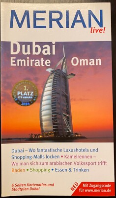 MERIAN live! Reiseführer Dubai Emirate Oman Reisen Urlaub Sonne Buch Fliegen Fun