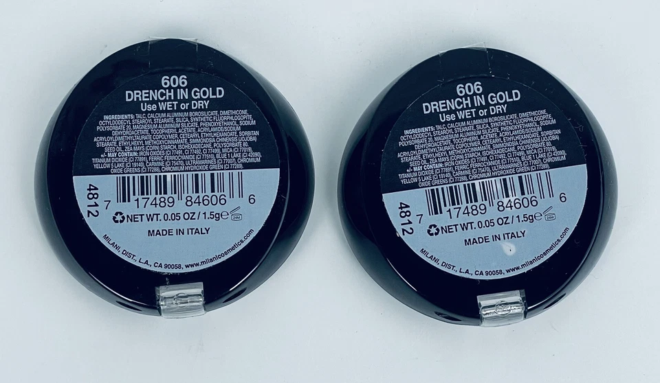 Lot of 2 Milani Baked Eyeshadow #606 Drench In Gold - Image 2 of 4