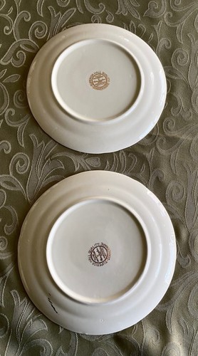 TWO Hall Superior Quality Dinnerware Autumn Leaf Desert Plates 7 1/4" - Picture 5 of 6
