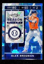 2020 Panini Chronicles Contenders Optic Blue Ice #19 Alex Bregman 56/99 Astros 