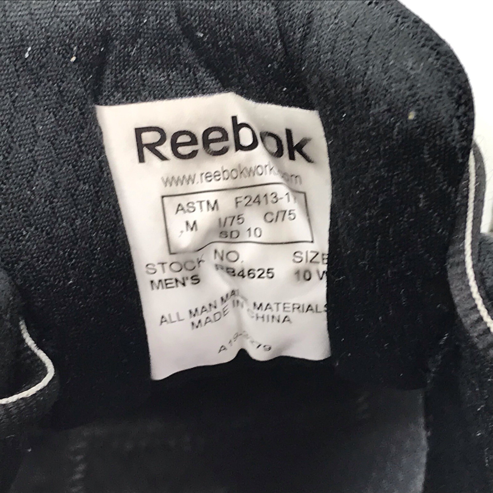 Reebok  Heckler Composite Toe Work Shoes Men's Size 10 W Black RB4625 thumbnail 8