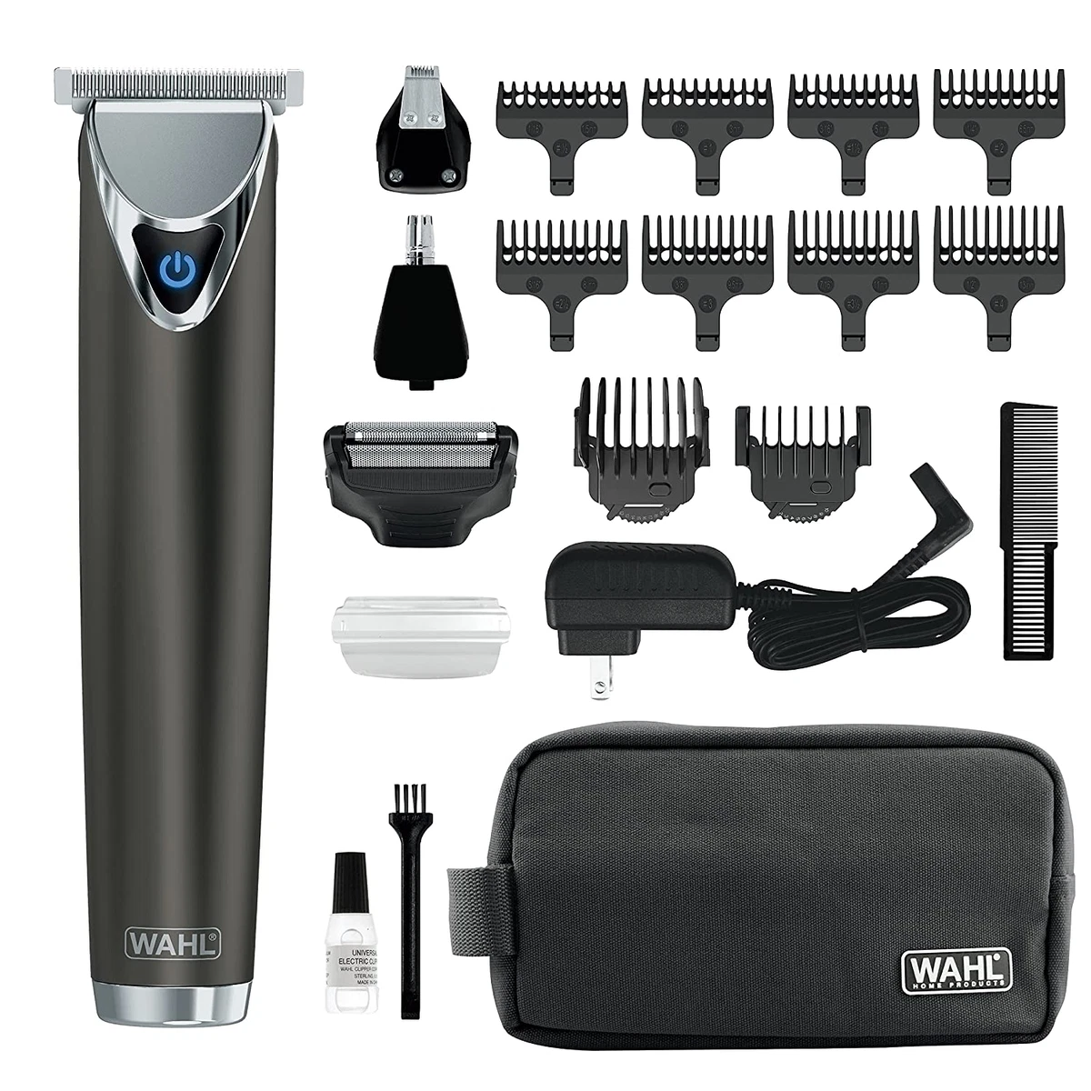 WAHL Stainless Steel Lithium Ion 2.0 Slate Beard Trimmer for Men