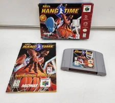 NBA HangTime (Nintendo 64 N64) Complete CIB Box Manual Game - Tested Works