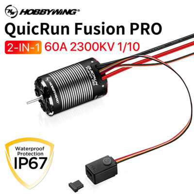 HobbyWing RC Bürstenloser Motor und Esc Combo 60A 2300KV für 1/10 RC Crawler Car