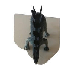 Vintage 1985 Imperial Stegosaurus 10" Dinosaur Blue/Grey Figure