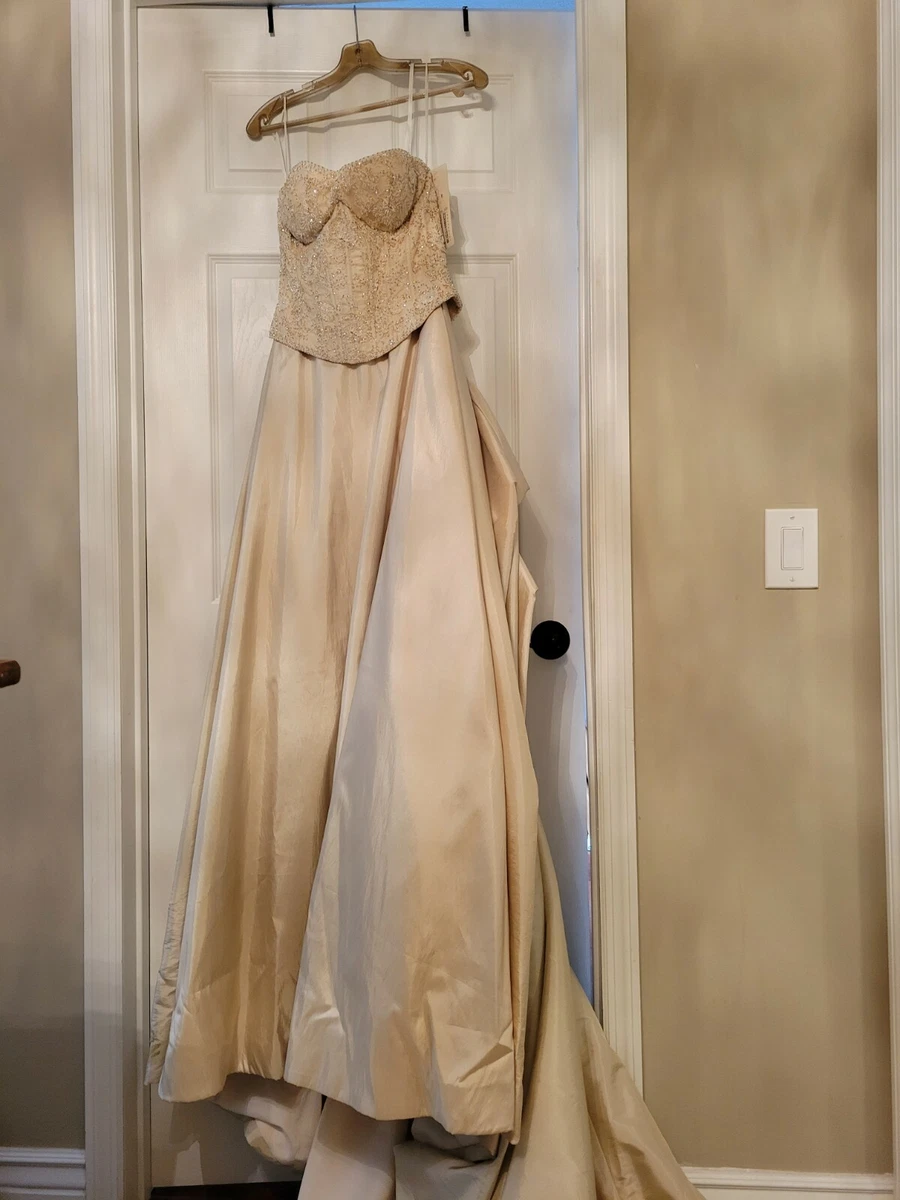 Sand color wedding clearance dress