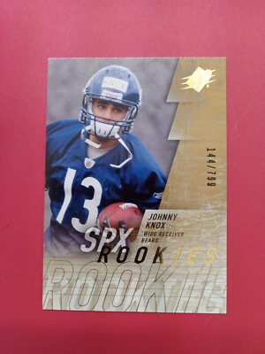 2009 SPx #d /799 Johnny Knox #178 Rookie RC Bears Mint Free Shipping!