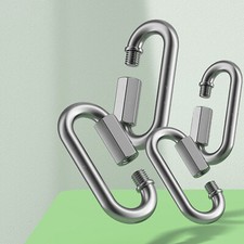 Quick Repair Link Chain Extend Screw Lock Carabine Rope Hook Stainless Stee A2