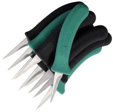 ERGO SHARP Pack Of 10 Kitchen Knife 2.38" 220HC Steel Blade Synthetic Handle