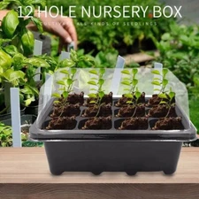 4 Pack Seedling Trays Seed Starter Plant Growing Box Nursery Plant Pot Gardening
