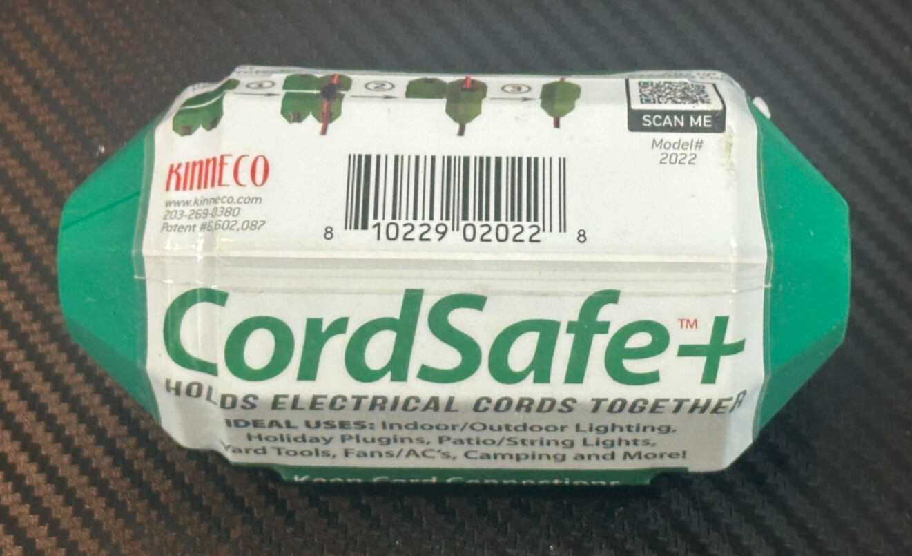 CordSafe Extension Cord Plug Protection & Securing Covers Water-resistant