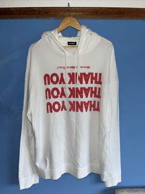 RAF Simons Thank You Pullover Hoodie Pulli Größe L