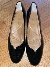 J. RENEE BAMBALINI BLACK LIZARD PRINT PUMP SZ 6.5M NEW WITHOUT BOX