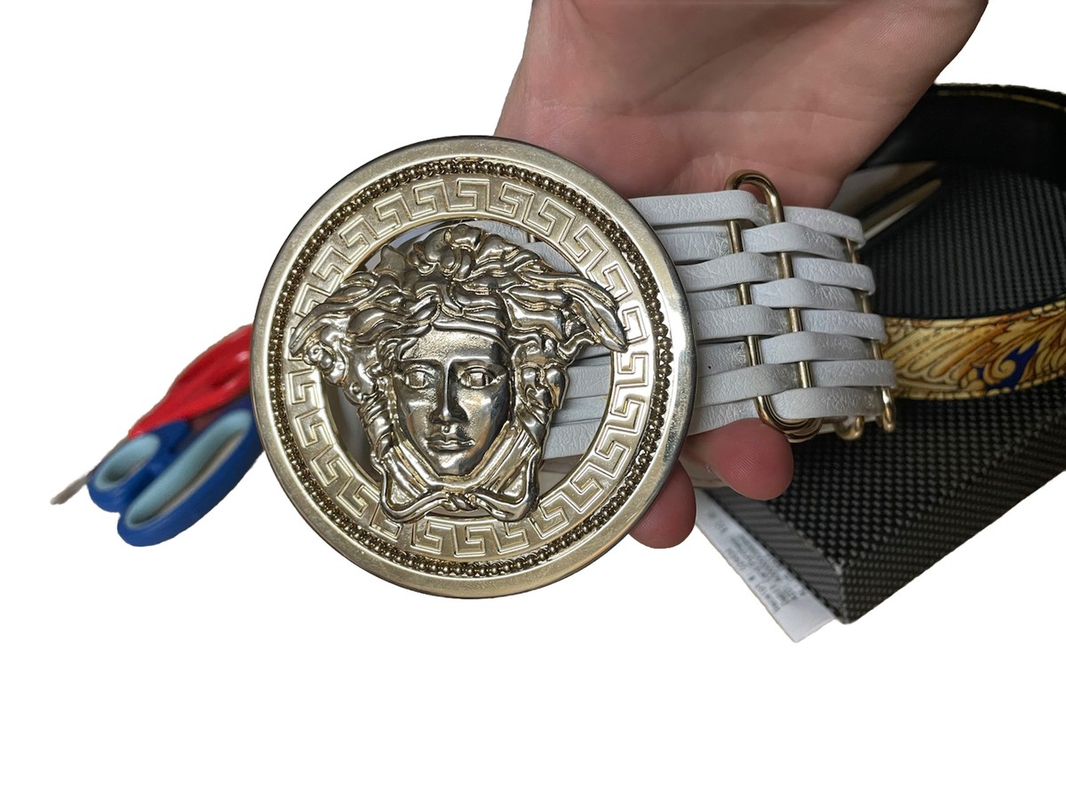 国内発送★VERSACE★Medusa ベルト Versace Huge Medusa head Leather Strap Belt | eBay