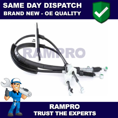 Fits Nemo Bipper 1.4 HDi Rampro Gear Lever Change Cables Forward Reverse 2444HZ