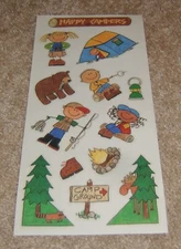 Me & My Big Ideas Retired Sticker Sheet ~ Camping Kids
