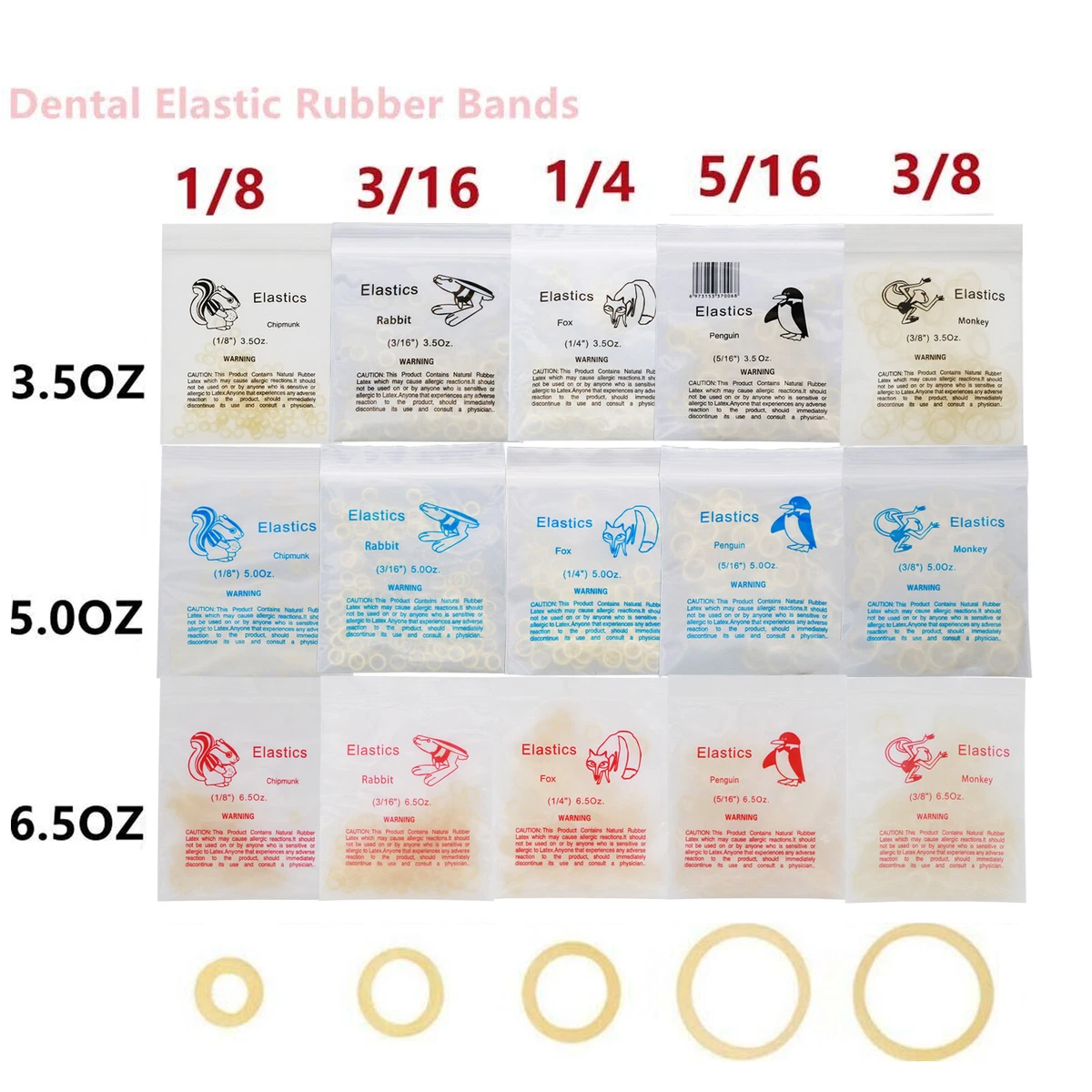 rubber bands for braces  Braces rubber bands, Orthodontic rubber bands,  Rubber bands