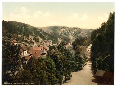 Bath Grund, Bad Grund with Iberg, Hartz, Germany c1900 OLD PHOTO