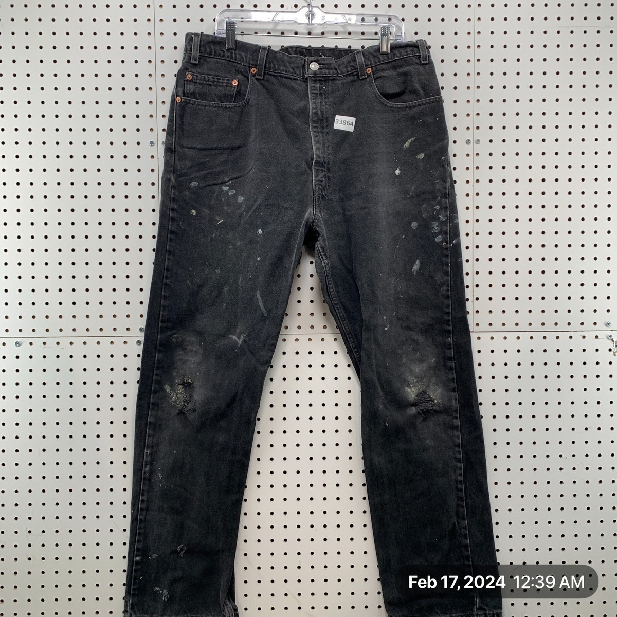 【00’s Levi’s】505 Black Denim Pants 00s Levi's 505 Black Denim Jeans - 34 – The Juncture