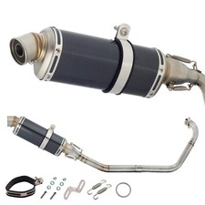 Yamaha MT125 Carbon Exhaust System Header Link Pipe 2014-2019
