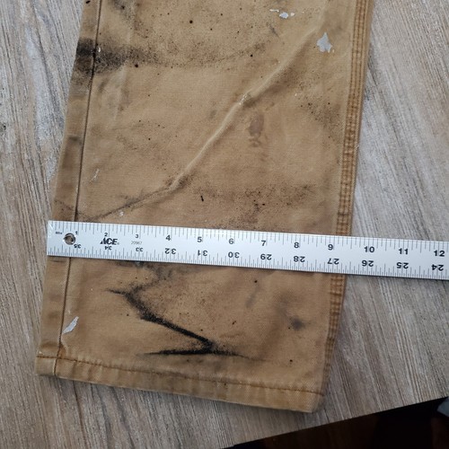Dickies Pants 1939 RBD Men 36x34 Carpenter Distressed Destroyed Paint Tar Grunge - Picture 14 of 18