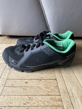 Schimano Fahrradschuhe Herren Gr. 41 Grau-grün Leder Top